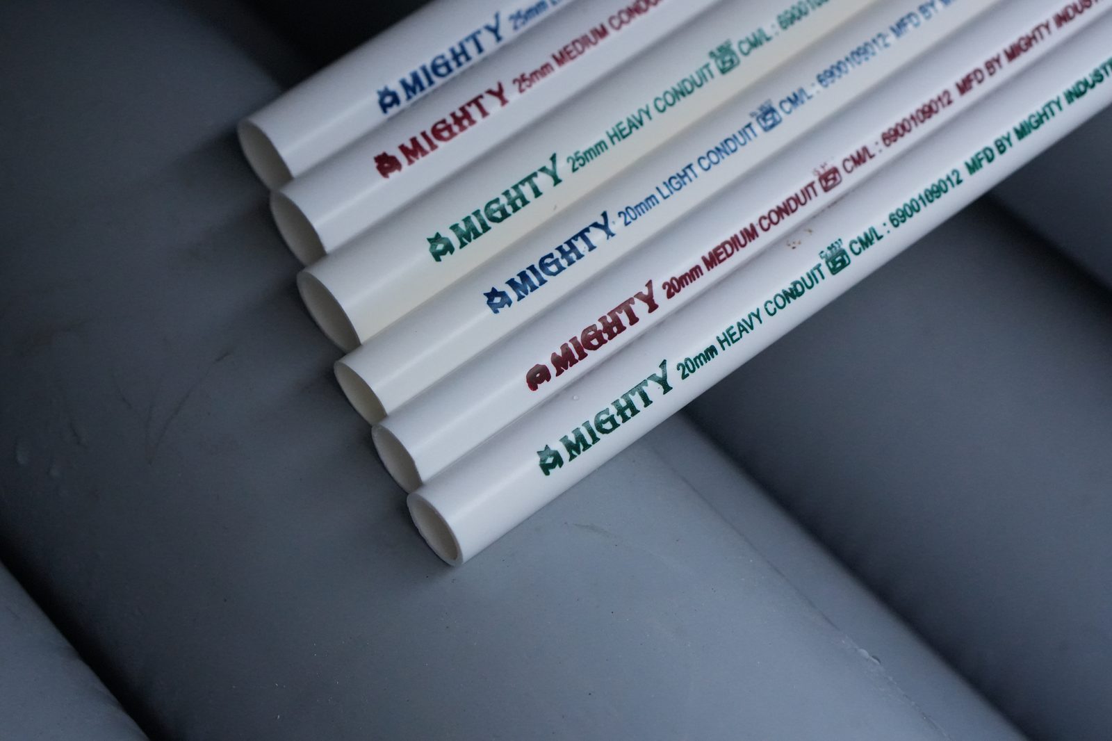 Mighty PVC conduit pipes bundle